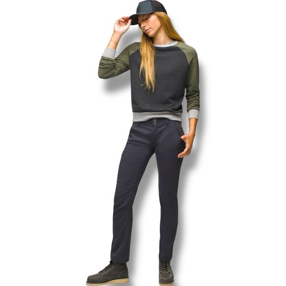 NWT prAna Halle Straight Pant Women’s Size 8 Regular In Coal - Picture 6 of 7